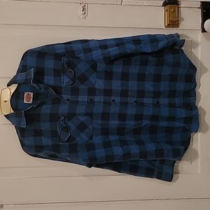Dickies Plaid Button Down Shirt
